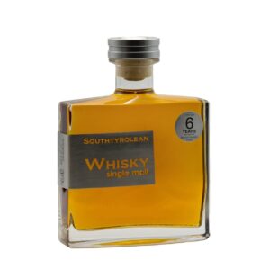 South Tyrolean single malt whisky in a square glass bottle, aged over 6 years in Gewürztraminer casks.