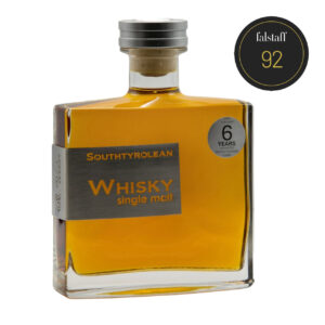 Bottle of Southtyrolean single malt whisky aged for over 6 years with a score of 92 from Falstaff.