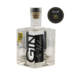 Bottle of St. Urban Gin, recipient of a World Gin Award and a Falstaff rating of 95.
