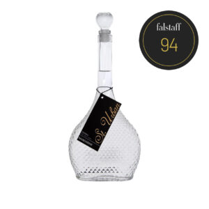 Bottle of St. Urban Mandarine spirit, featuring textured glass and a Falstaff score of 94.